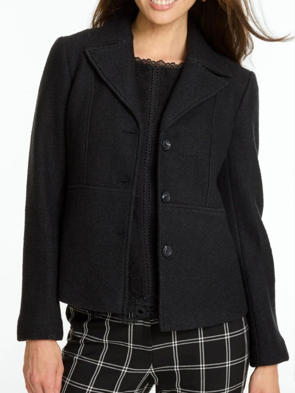 Talbots Deep Gray 4p Wool